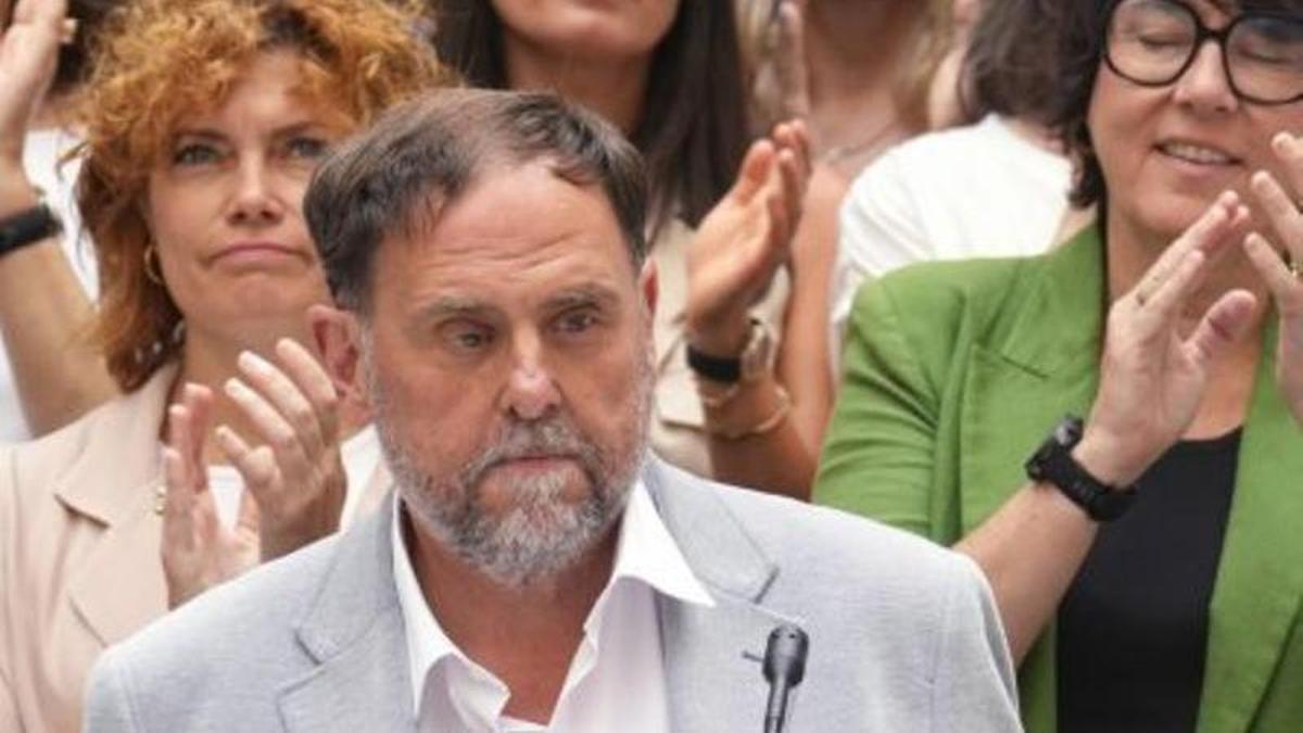 Oriol Junqueras, ahir. | ALEJANDRO GARCÍA / EFE
