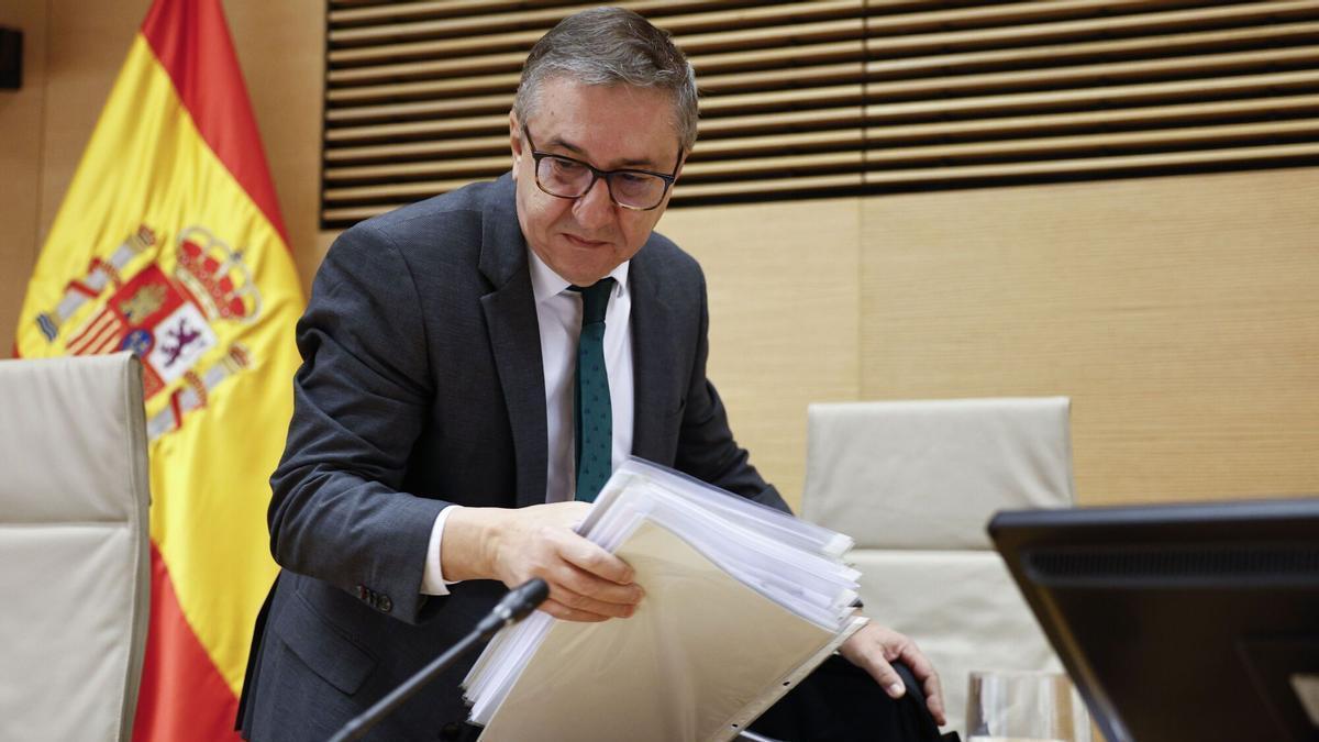 El exconseller de Educación, José Antonio Rovira, en la comisión de investigación de la dana