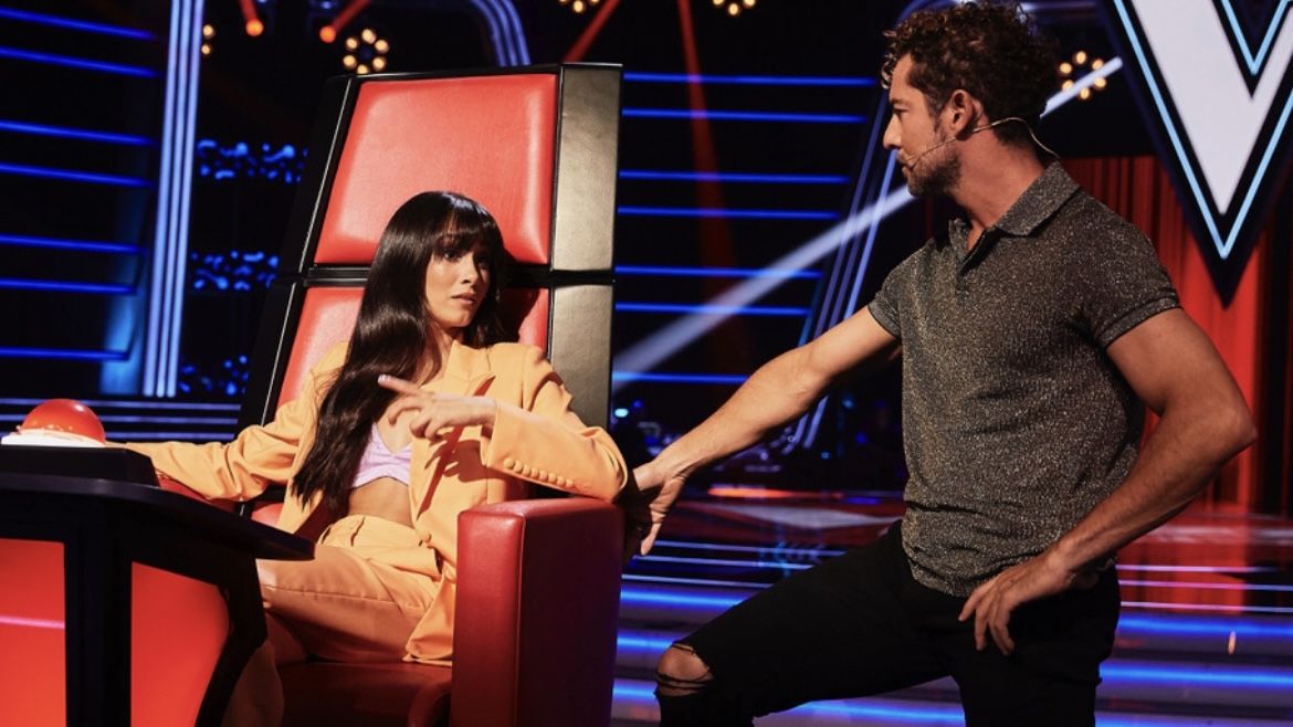 Aitana y Bisbal en 'La voz kids'