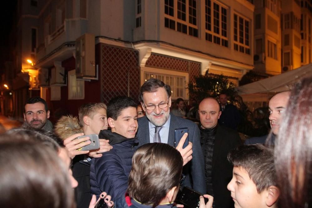 Rajoy visita por sorpresa Cartagena