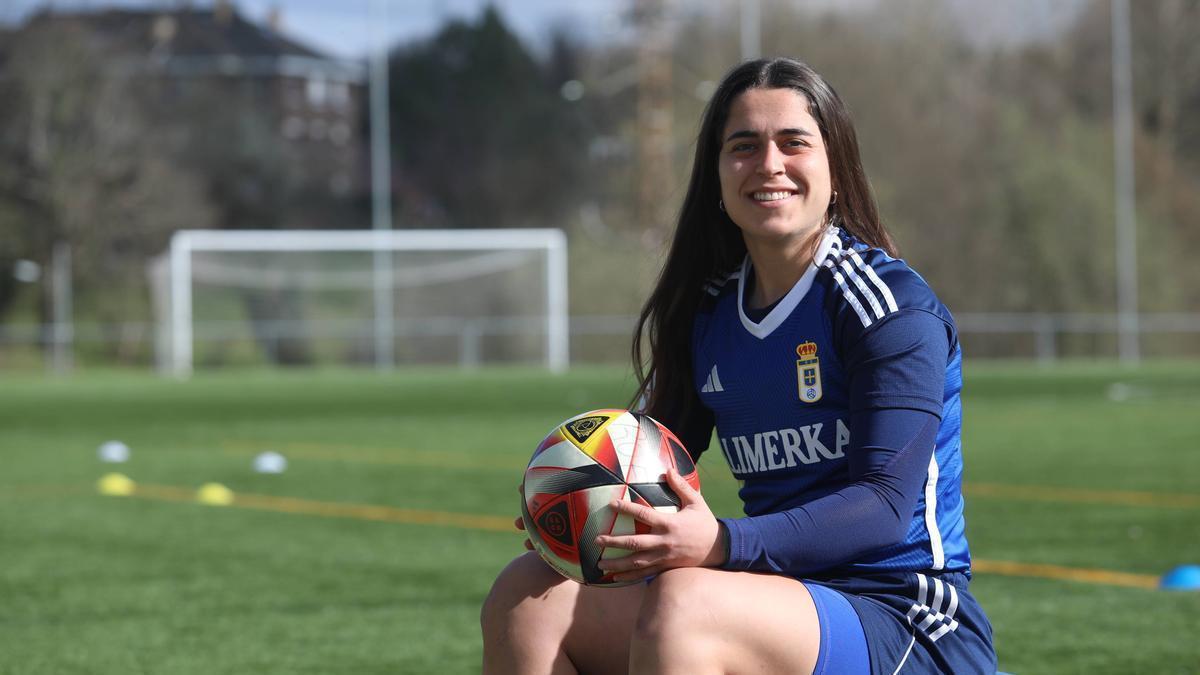 Gema Ginés, jugadora del Real Oviedo femenino