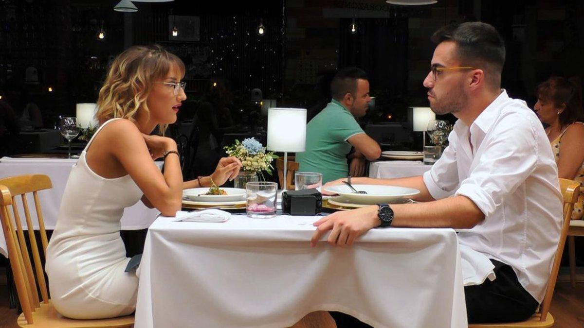 Rocío y Ángel en 'First Dates'