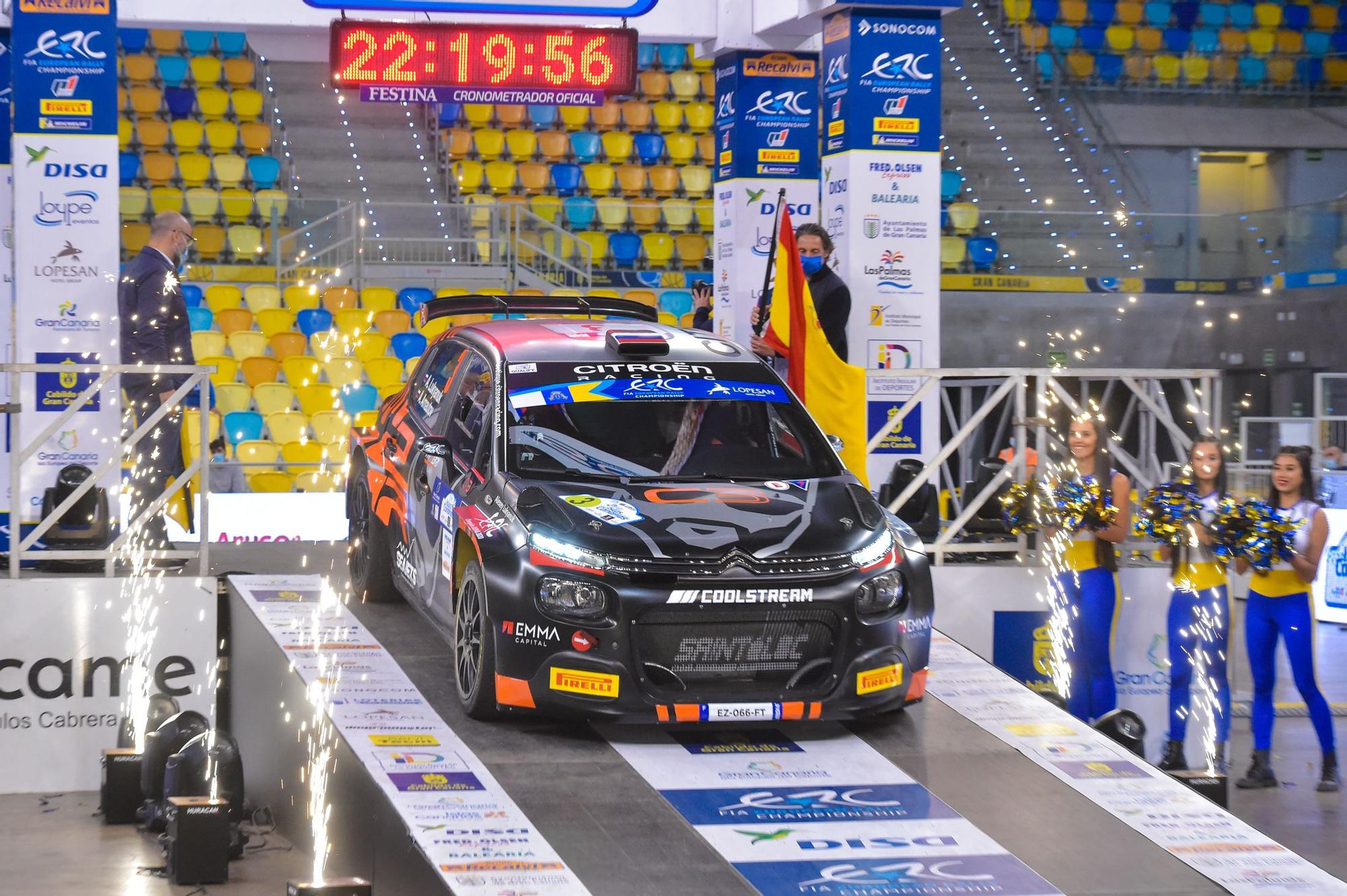 Ceremonia de inauguración en el 45º Rally Islas Canarias en el Gran Canaria Arena