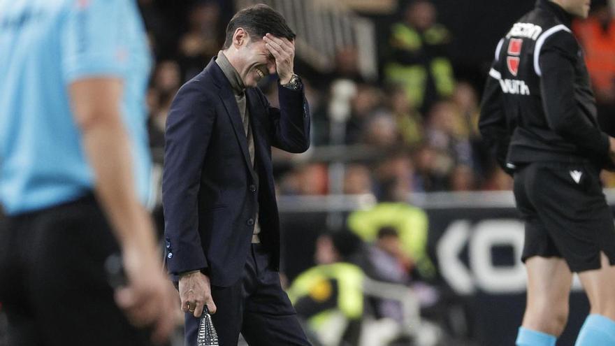 El repaso de Marcelino García Toral tras la derrota del Villarreal en Mestalla