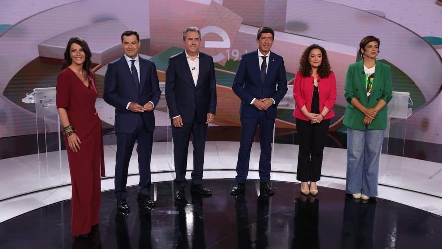 Los seis candidatos a las elecciones del 19J.