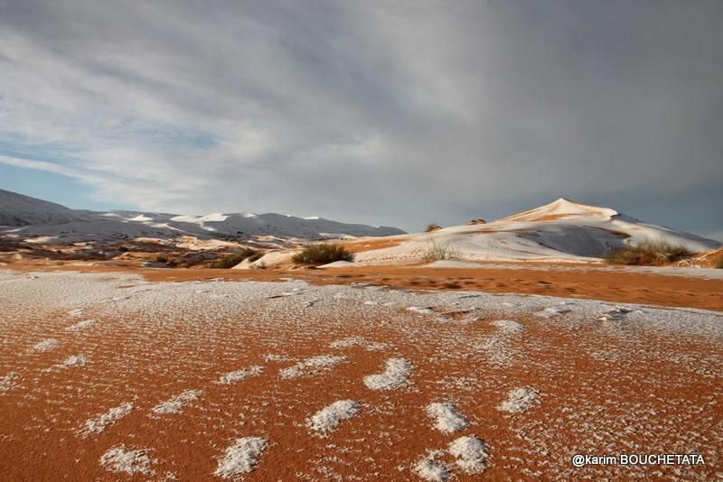 Nieve en el Sáhara