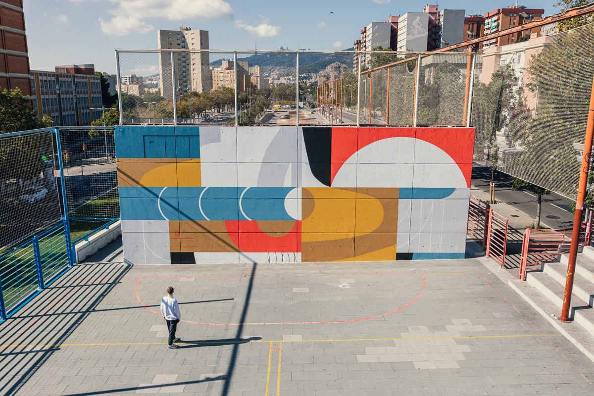 Mural 'Color en moviment' de Dima Korma