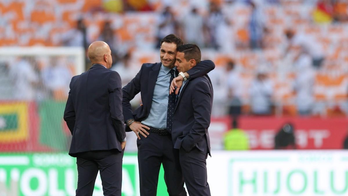 Las lágrimas de Ricardo de Burgos Bengoechea antes de la final de Copa