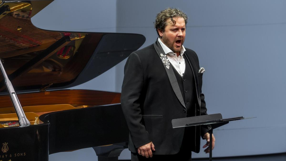 Michael_Spyres, durante el recital.