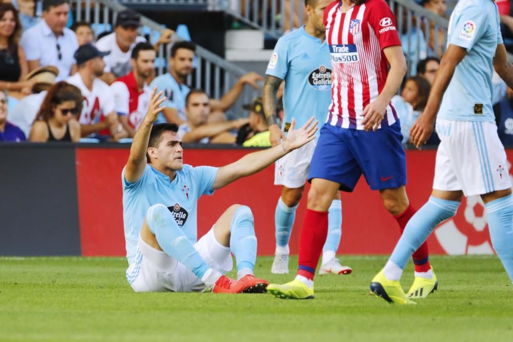 Intensidad a flor de piel en el duelo entre celestes y rojiblancos en el estadio de Balaídos.