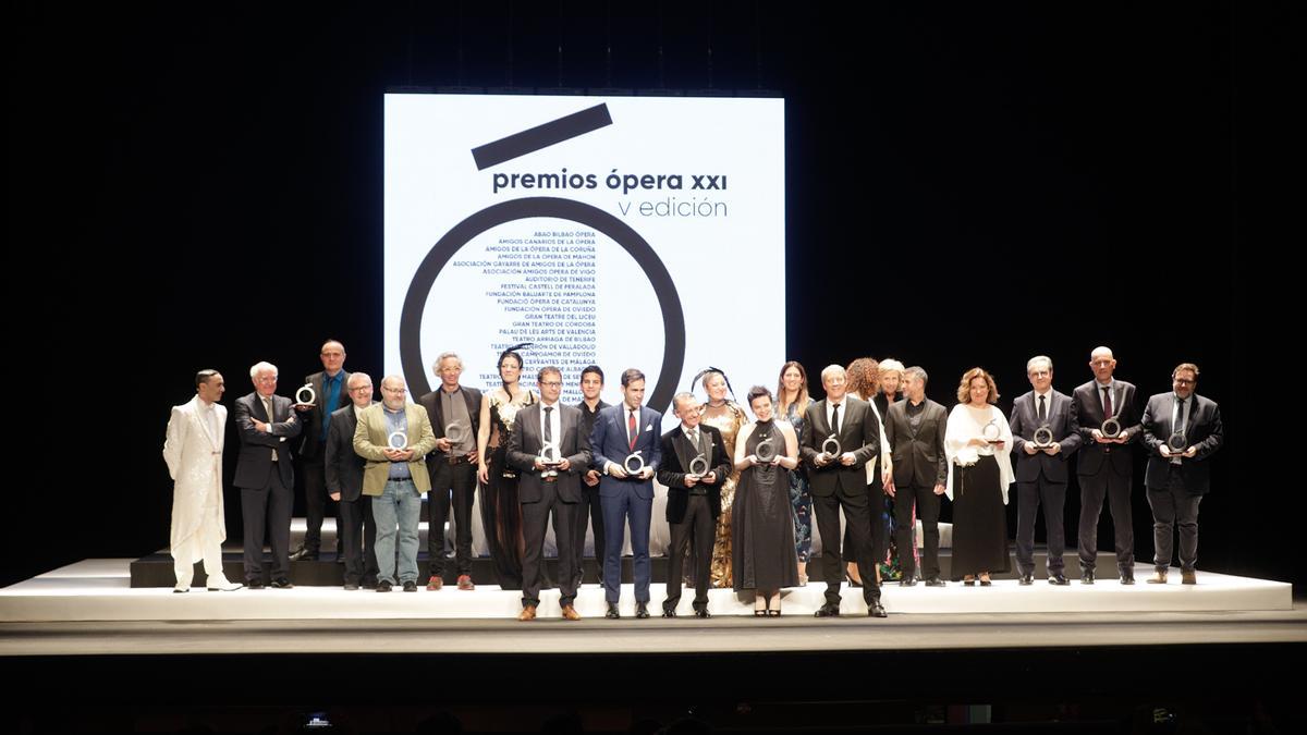 Entrega de los premios Ópera XXI en el Teatre Principal de Palma