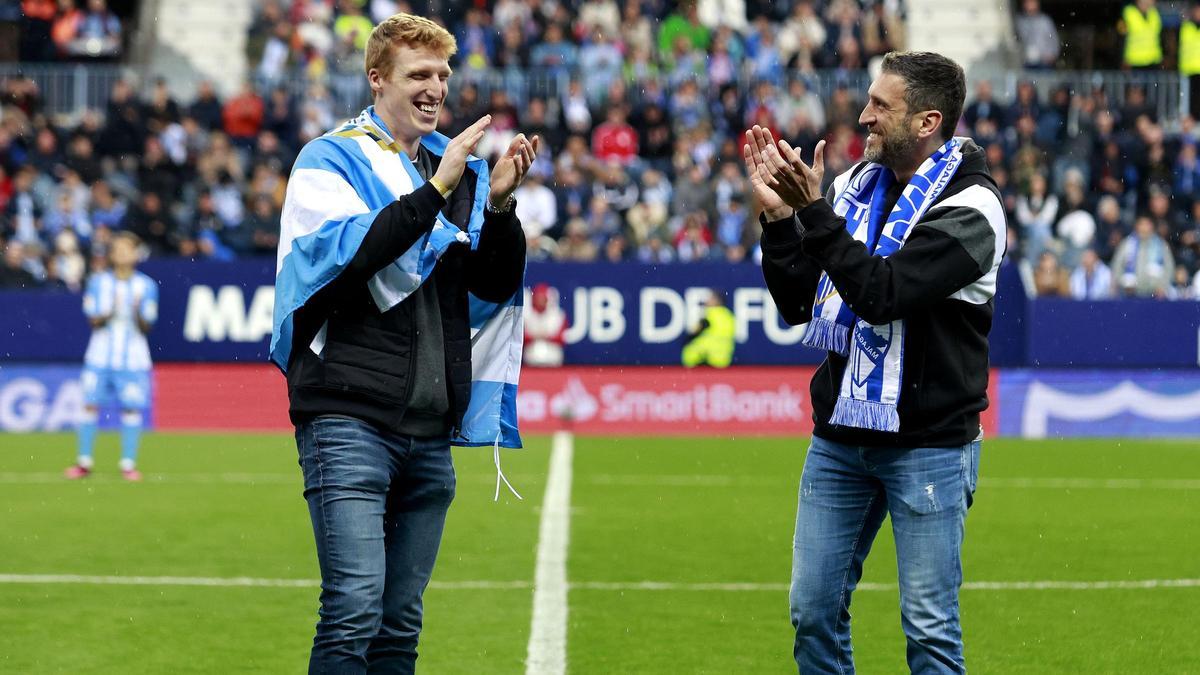 Alberto Díaz e Ibon Navarro ya visitaron La Rosaleda en 2023 tras ser campeones de Copa.