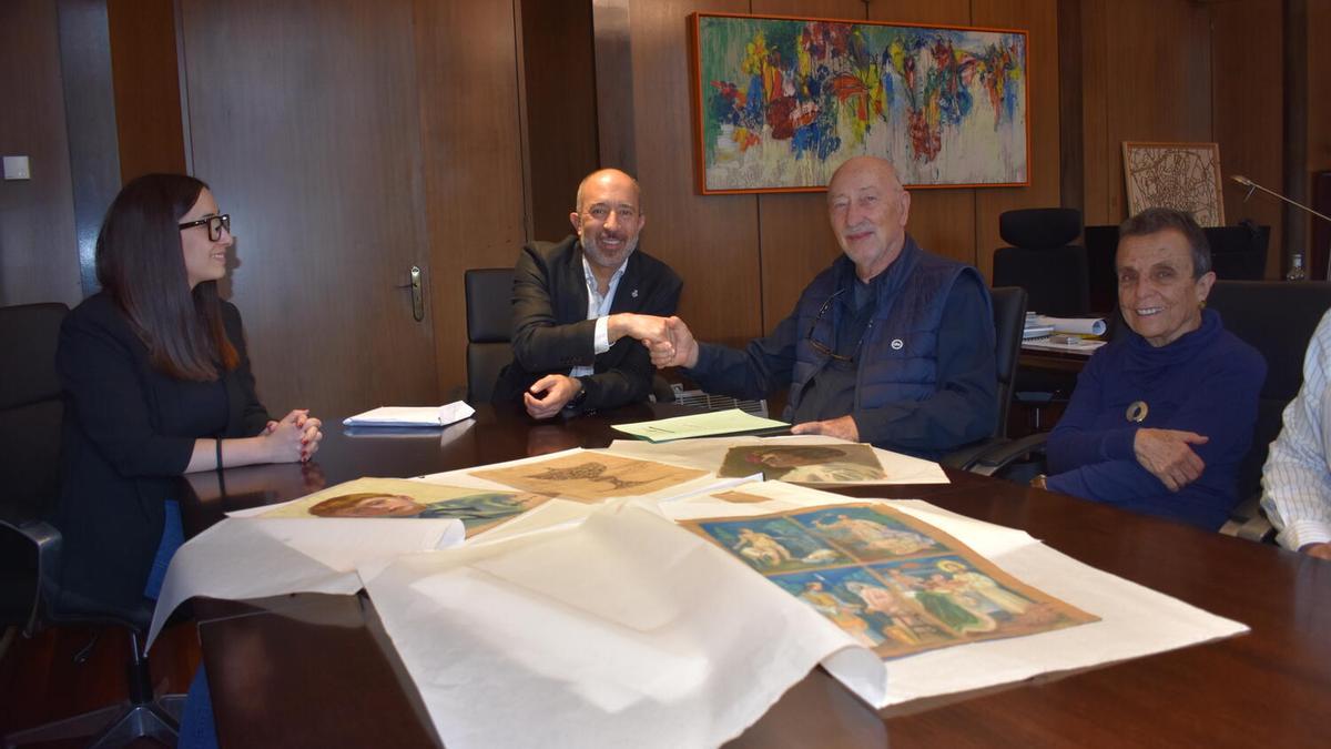 D'esquerra a dreta: Tània Infante, Marc Aloy, Carles-Jordi Guardiola i Adelina Ponti