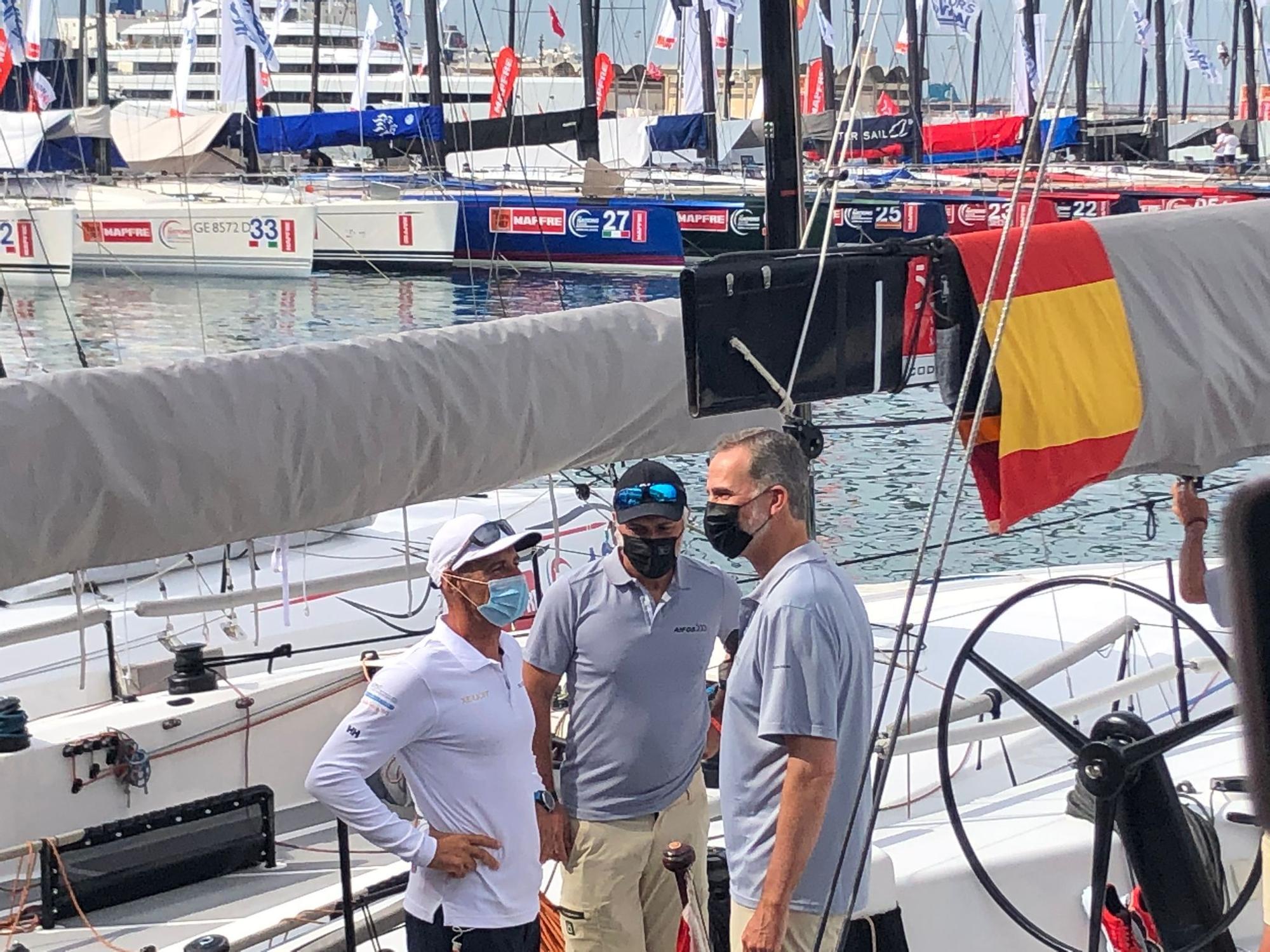 Felipe VI, preparado para su segundo día de competición