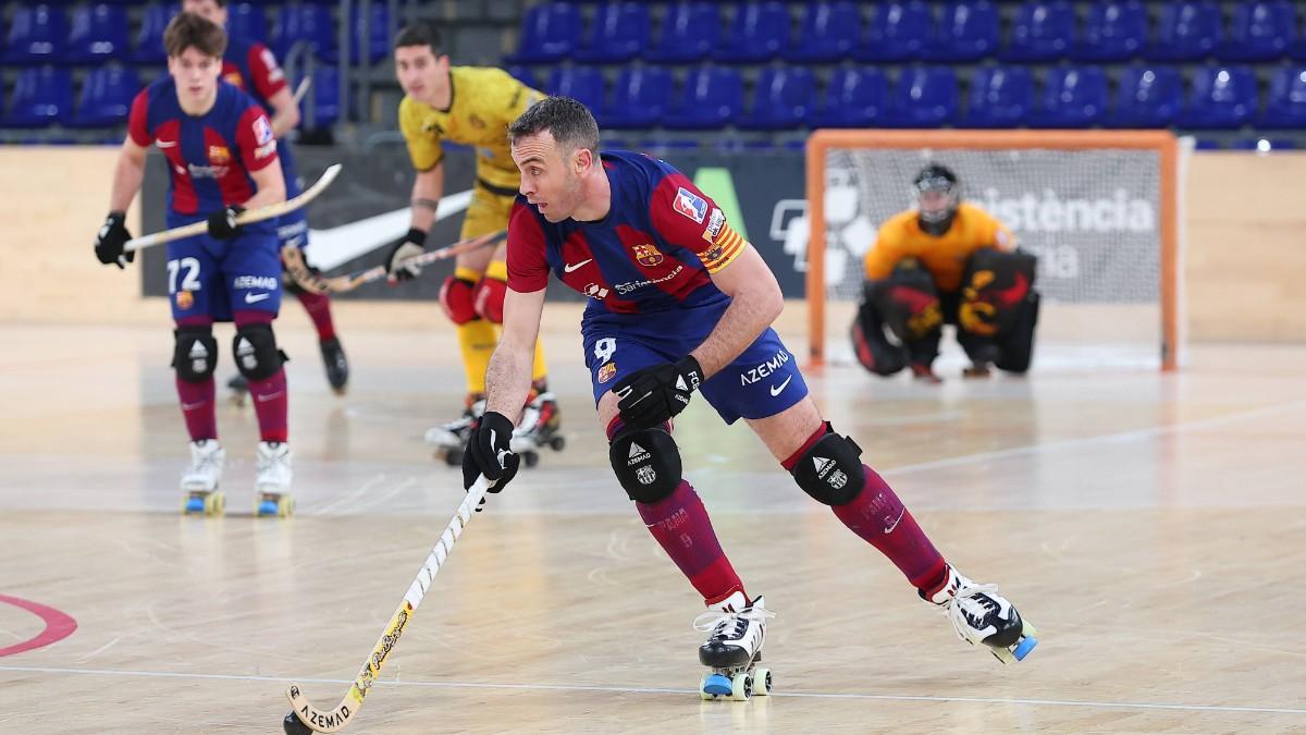 Panadero, durante un partido