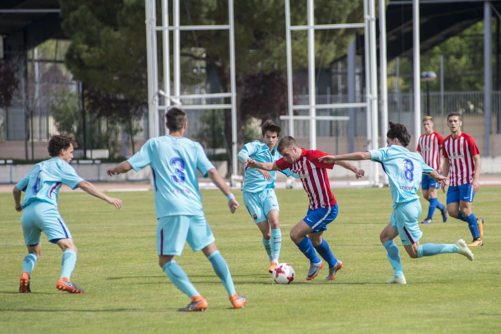 Imágenes del Sporting-Barcelona de juveniles