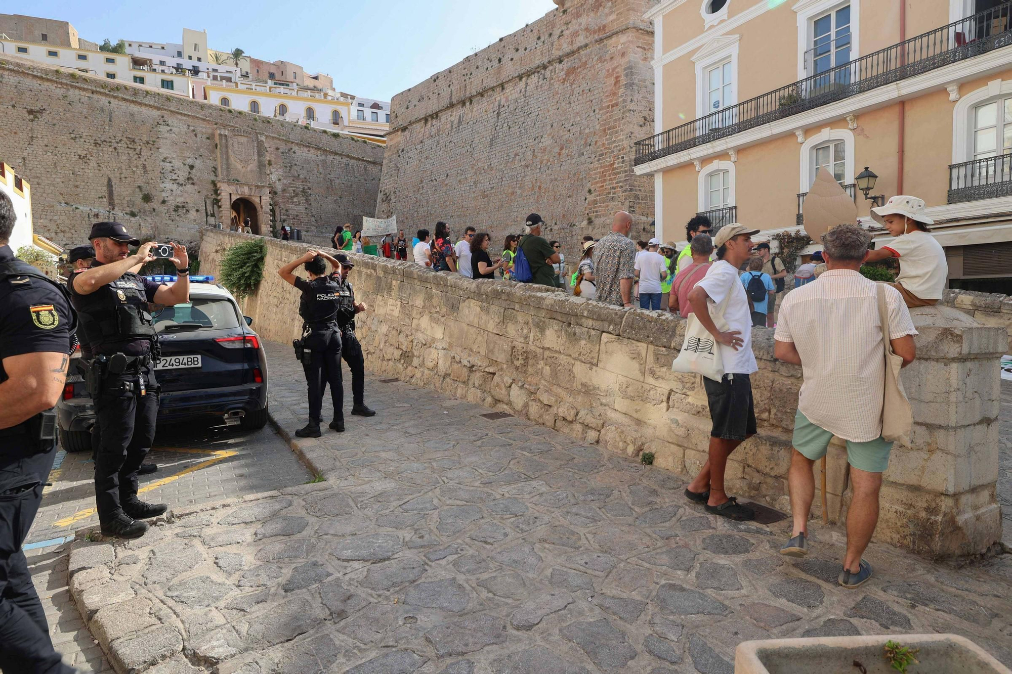 Manifestación contra la masificación turística en Ibiza