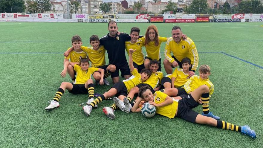 El alevín A del Rápido de la temporada 21-22
