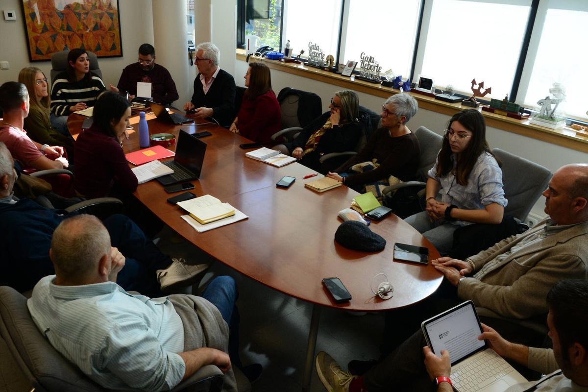 Reunión reciente de la Xunta de Goberno de la Mancomunidade.