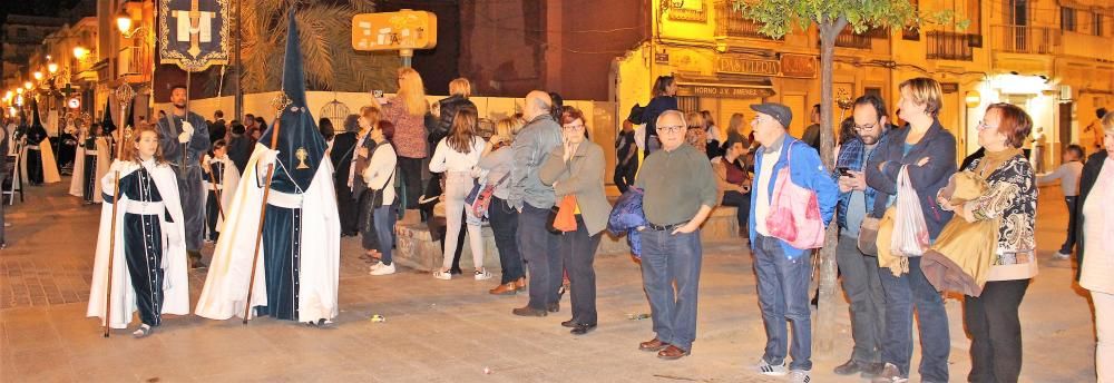 Procesión conjunta del Santo Silencio y Vera Cruz y el  Cristo del Salvador.