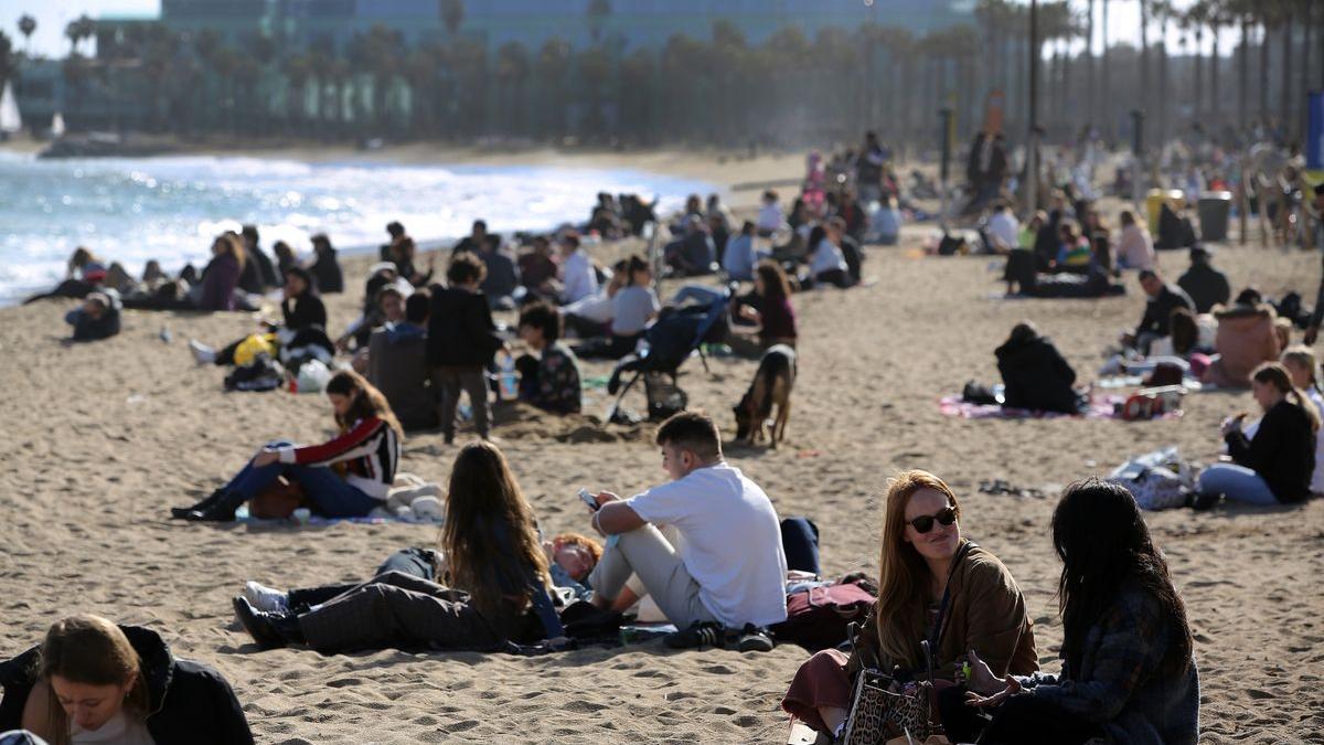 Ambient en una platja