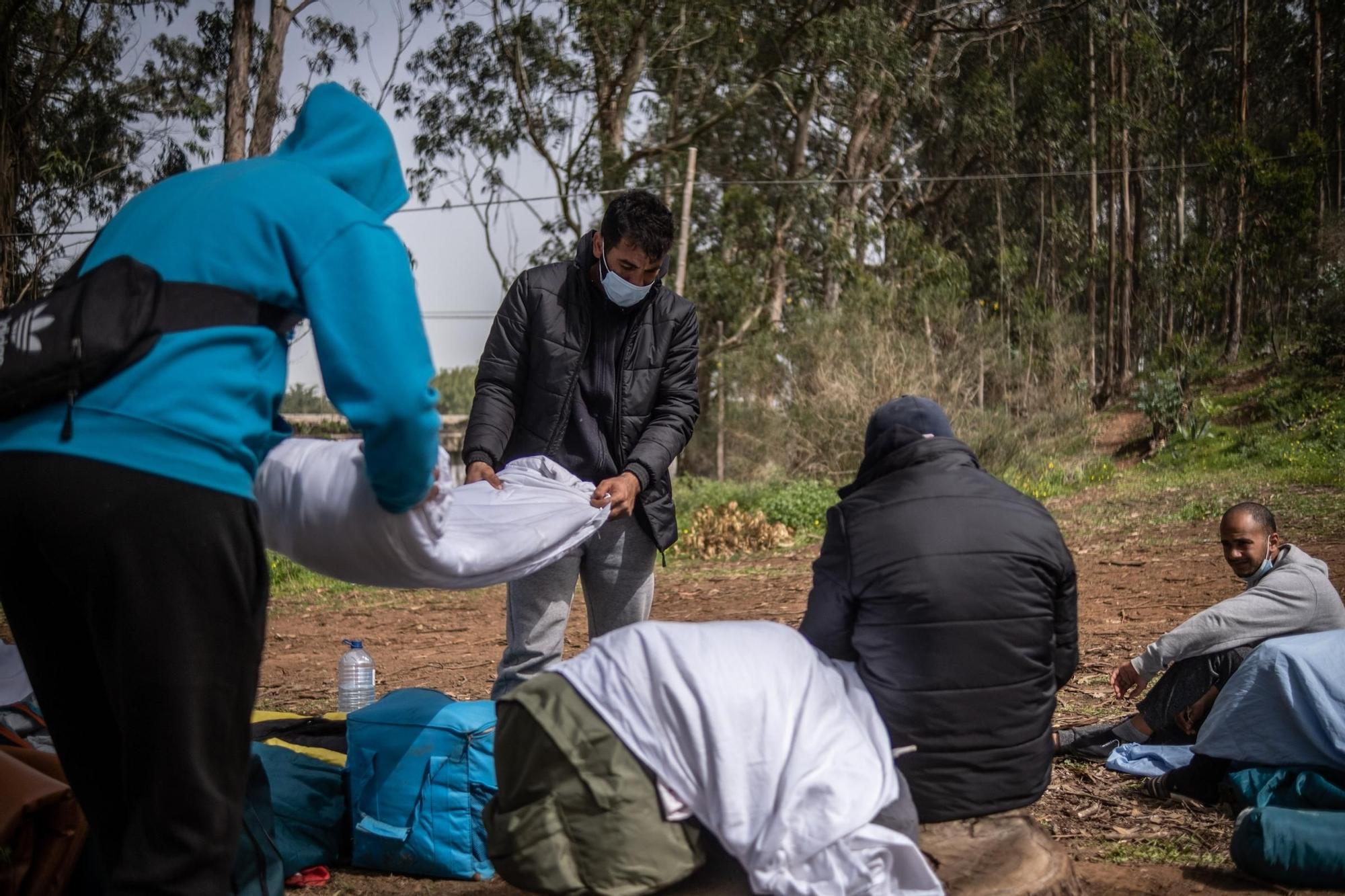 Protestas de los inmigrantes en Las Raíces