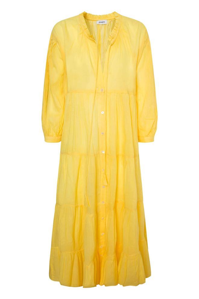 Vestido amarillo largo