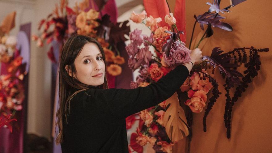 Una gallega representa a España en un concurso mundial de diseño floral