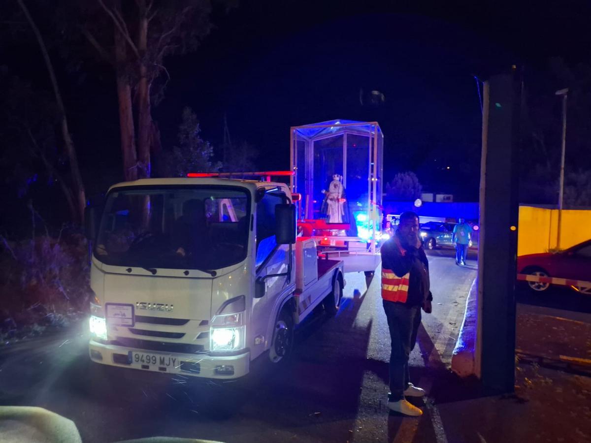 Traslado de la Virgen de Candelaria a la prisión Tenerife II
