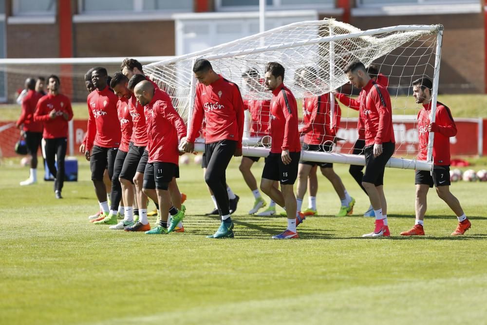 Entrenamiento del Sporting 19/04/2017