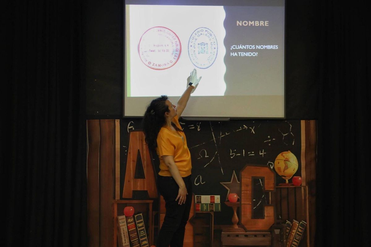 Zamora. Conferencia de Blanca Flor Herrero sobre José Galera, en el aniversario del colegio.