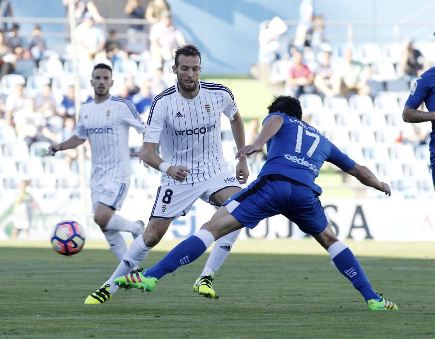 El partido entre el Getafe y el Real Oviedo, en imágenes