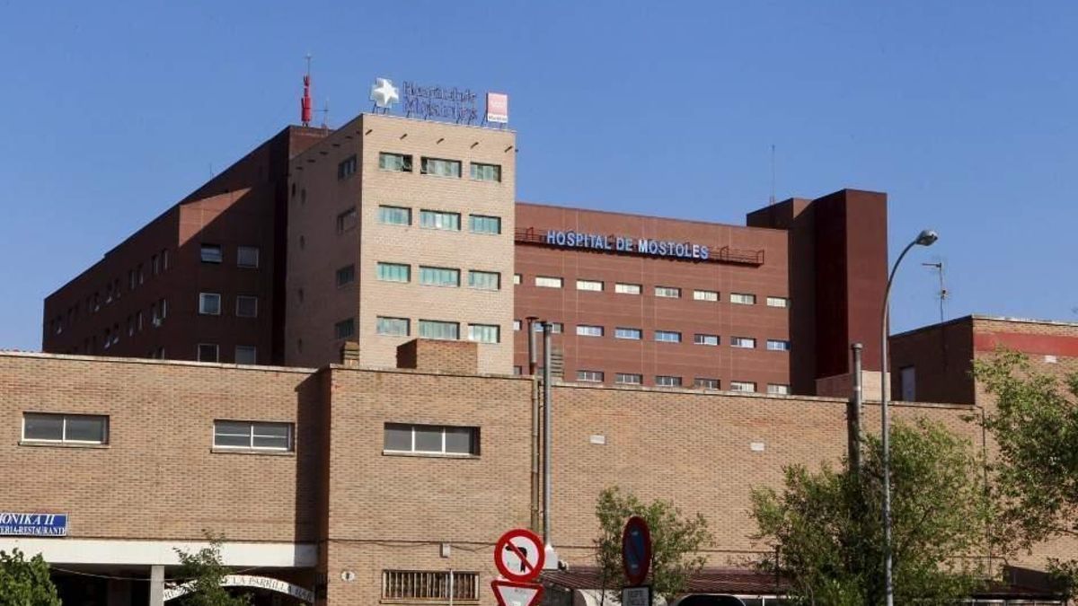 Fachada del Hospital Universitario de Móstoles.