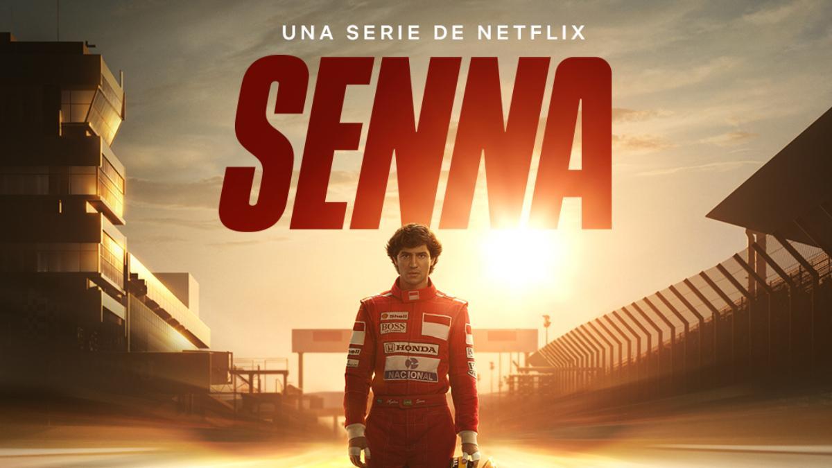 Cartel de la miniserie de Netflix sobre Ayrton Senna