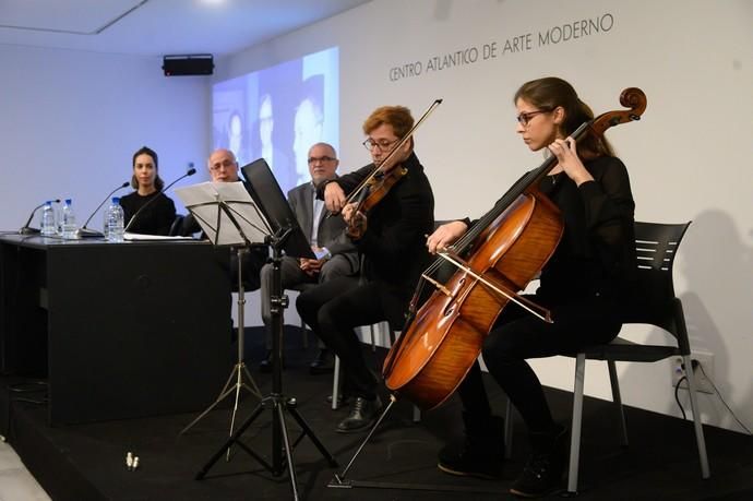 30º aniversario del CAAM.El CAAM celebra su 30 aniversario con el descubrimiento de una placa de homenaje a Chirino, una exposición con obra del escultor, y música en directo  | 04/12/2019 | Fotógrafo: Tony Hernández