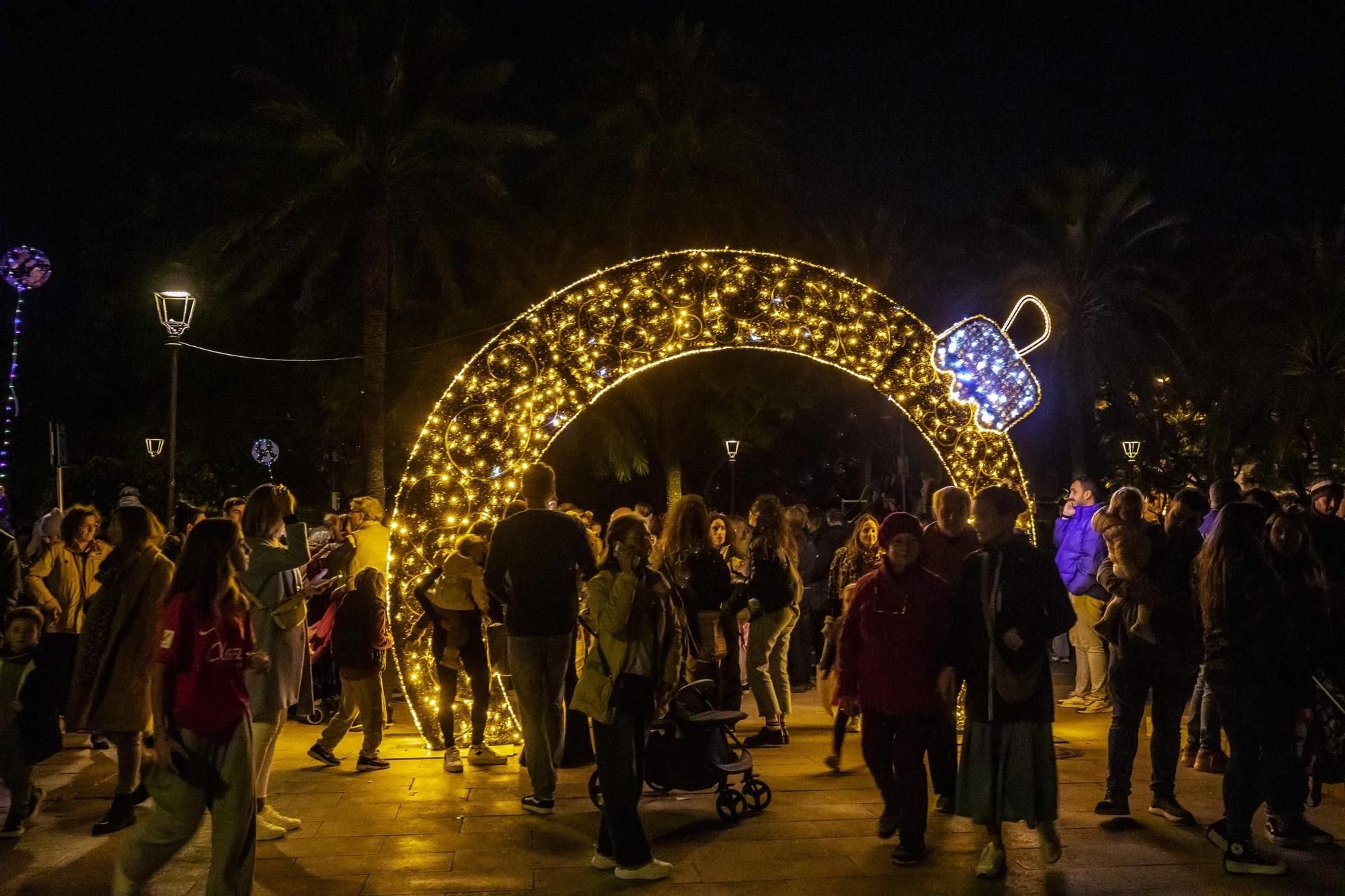 So erlebten die Menschen auf Mallorca das Einschalten der Weihnachtsbeleuchtung in Palma