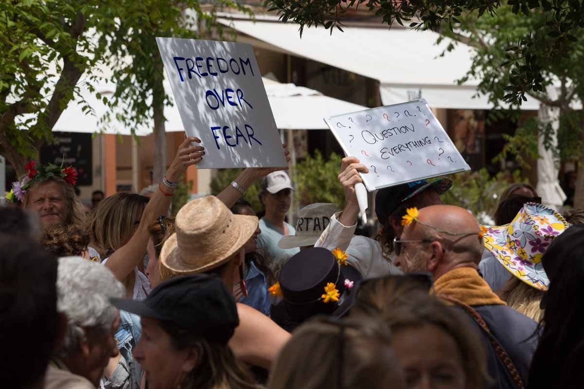 Manifestación Ibiza Respira en Ibiza