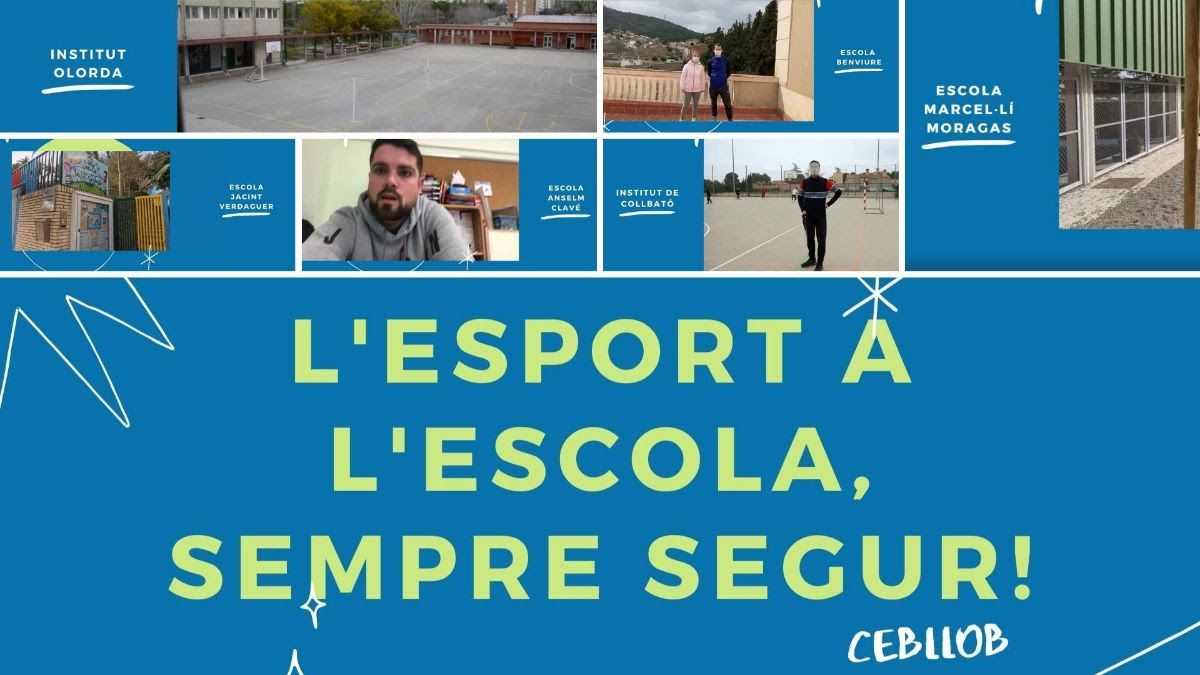 Imagen promocional de la campaña 'L’esport a l’escola, sempre segur!'