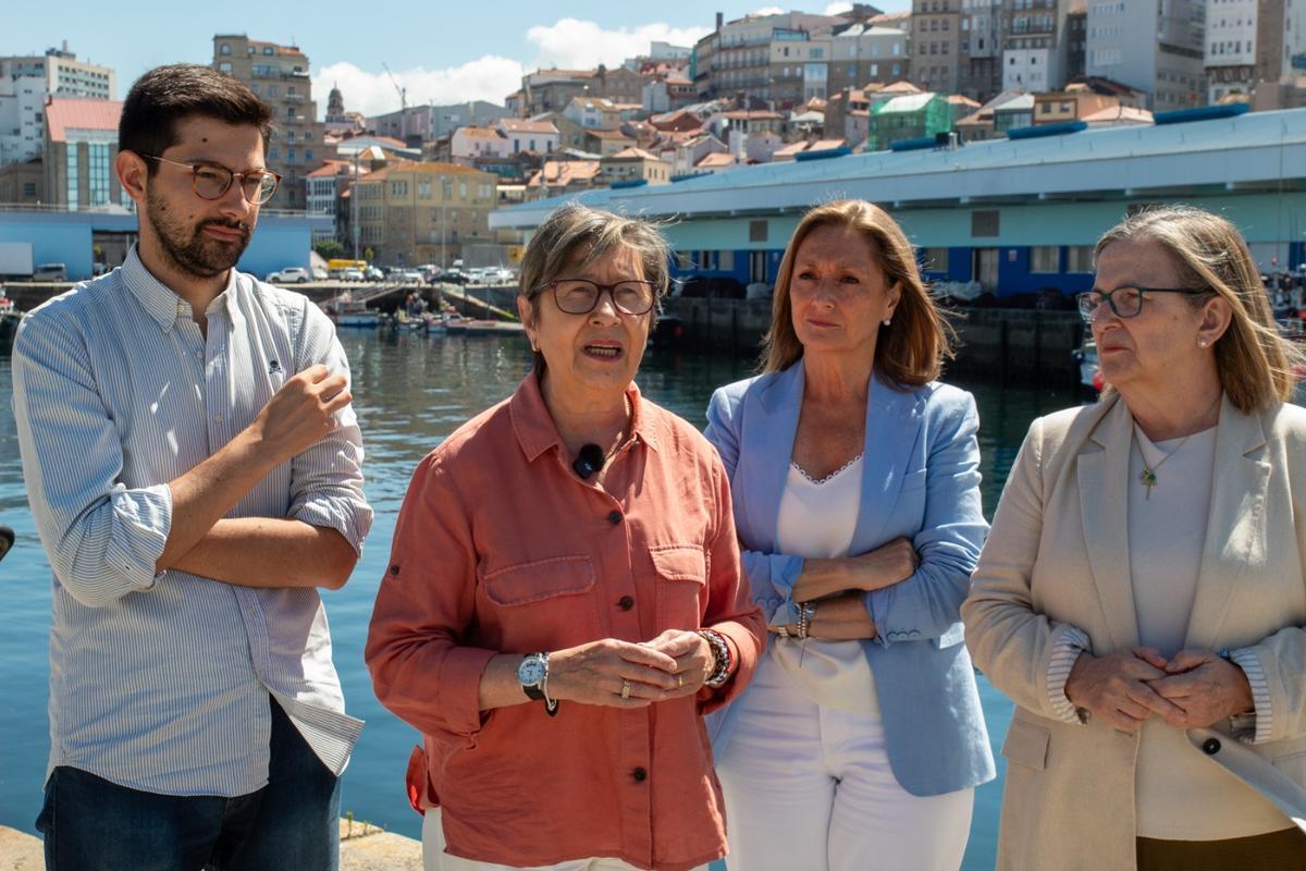 Los representantes conservadores, en Vigo.