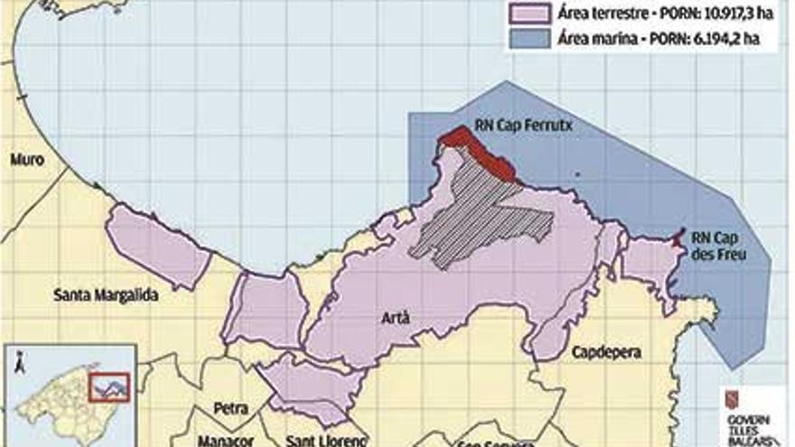 El parque natural del Llevant será el más extenso de Mallorca tras la nueva ampliación