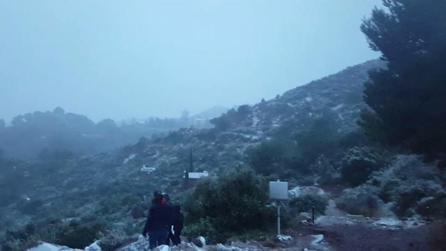 Nevada en el Desert de les Palmes