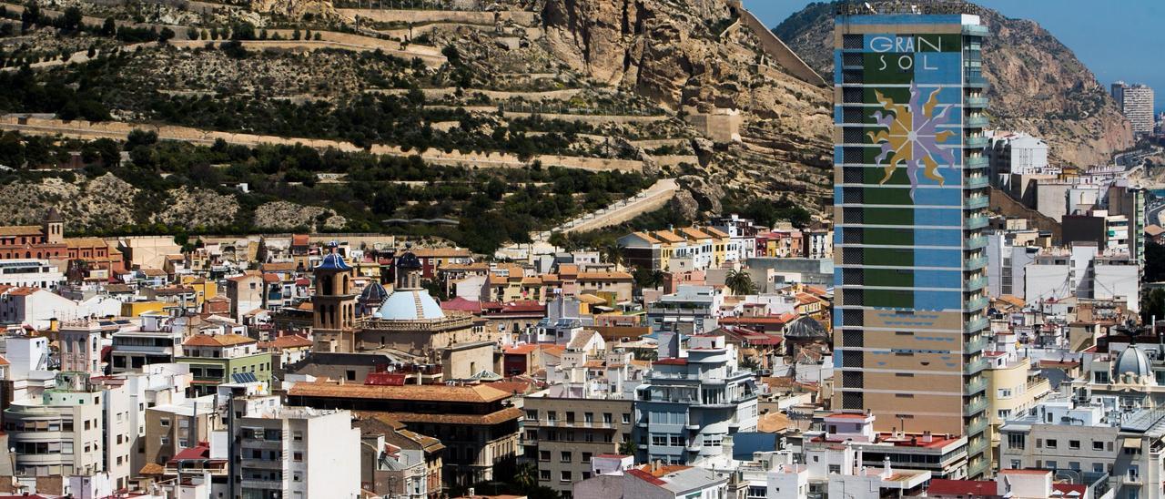 Vista aérea de la ciudad de Alicante