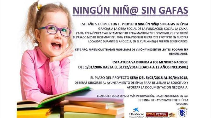 Un convenio permite que ningún niño se quede sin gafas