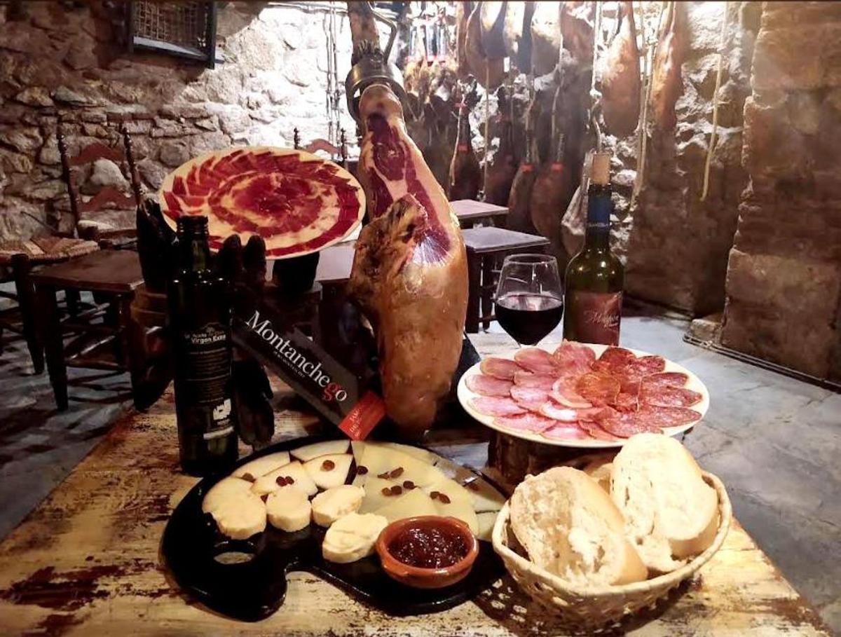 Jamón ibérico en La Bodega de Pérez