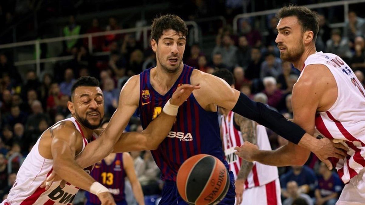 El Olympiacos superó al Barça en el duelo de la primera vuelta