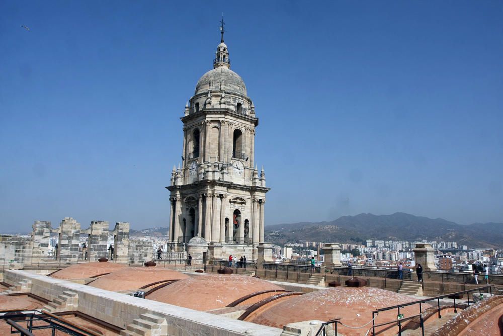 Vistas desde la cubierta de la Catedral de Málaga