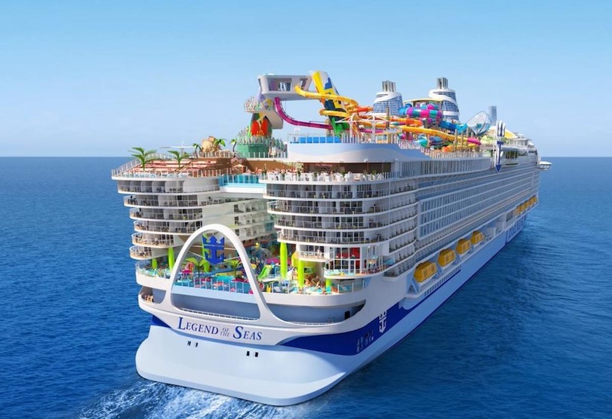 Nuevo crucero Legend of the Seas de Royal Caribbean, que hará salidas desde Barcelona este verano.