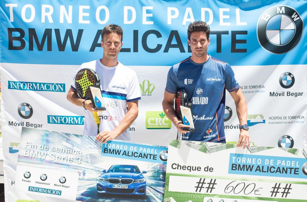 Campeones 1ª categoría masculina: Miguel Ángel Solbes y Christian Fuster.