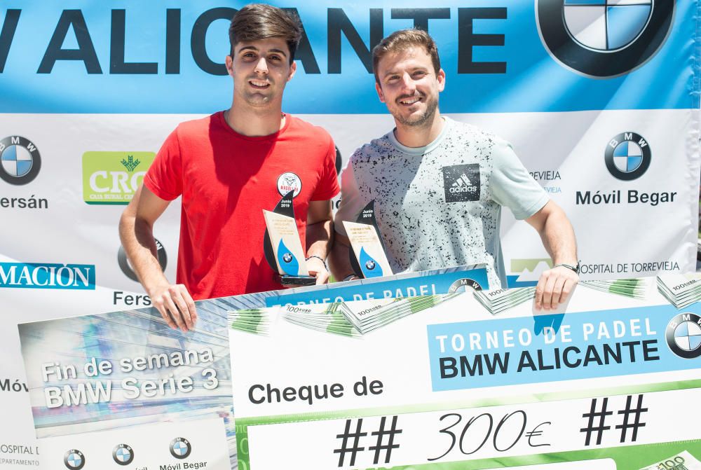 Campeones 2ª categoría masculina: Joaquín Ortuño y Julián Andreu