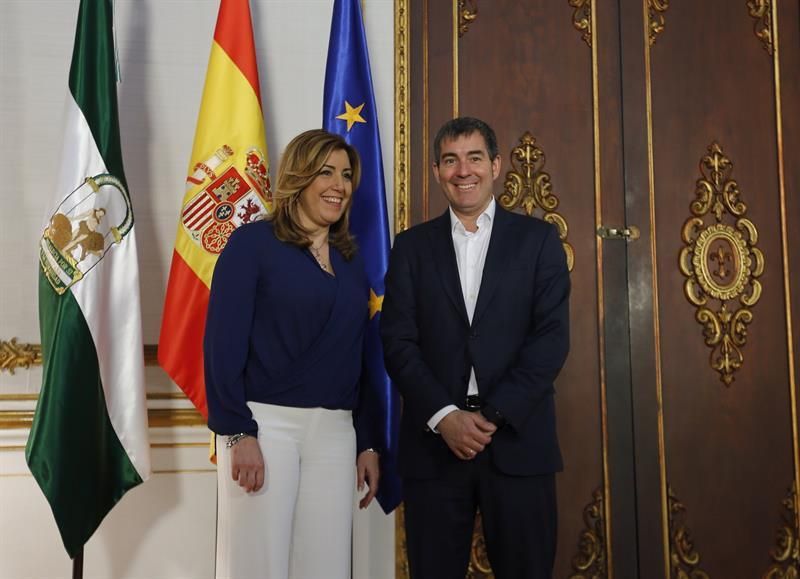 Encuentro entre Susana Díaz y Fernando Clavijo